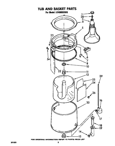 Tub and basket