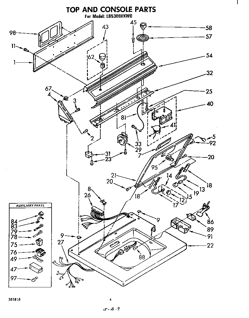Top and console