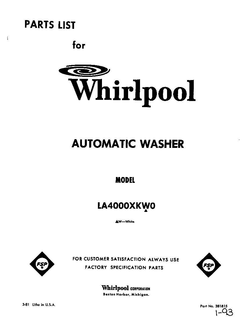Front cover