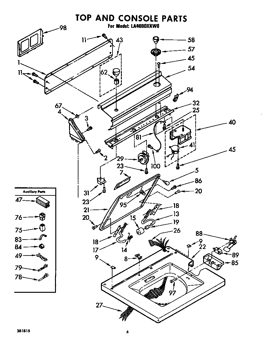 Top and console