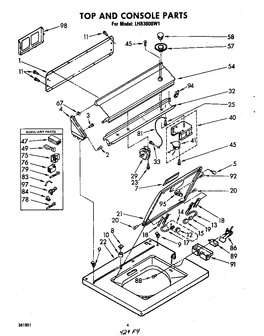 TOP AND CONSOLE