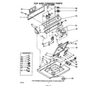 Whirlpool LHA6480W1 top and console diagram