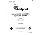 Whirlpool 9CFA2000W5  diagram