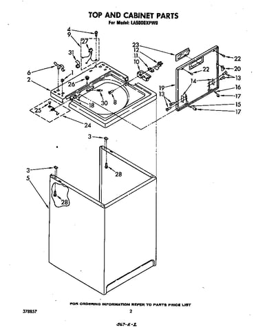 Top and cabinet