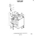 Whirlpool LA3800XPW0 cabinet diagram