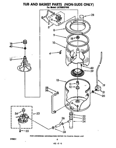 Tub and basket (non-suds)