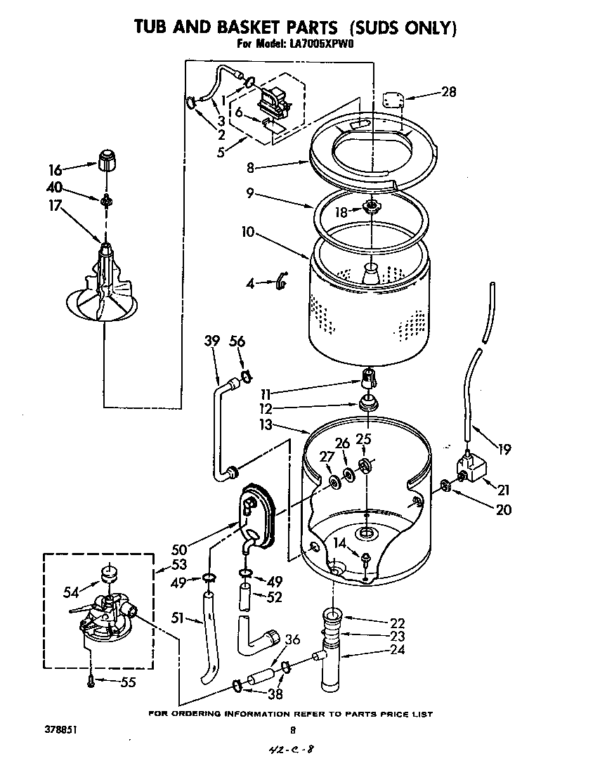 Tub and basket (suds)