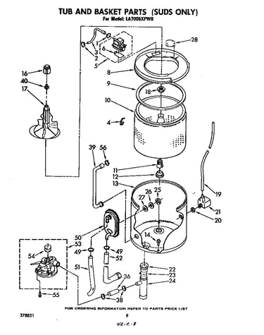 Tub and basket (suds)