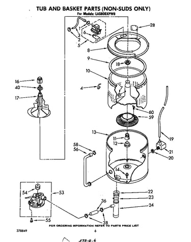 Tub and basket (non-suds only)
