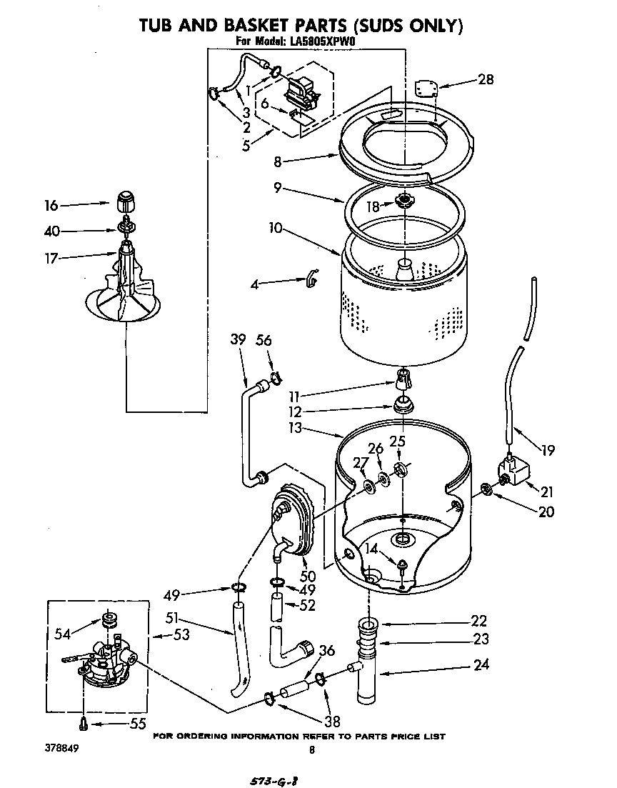 TUB AND BASKET (SUDS ONLY)