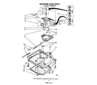 Whirlpool LA5500XPW1 machine base diagram