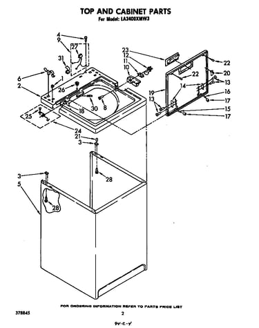 Top and cabinet