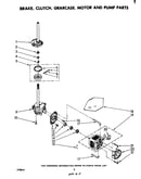 Brake, clutch, gearcase, motor and pump