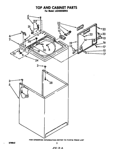 Top and cabinet