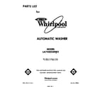 Whirlpool LA7400XMW3 front cover diagram