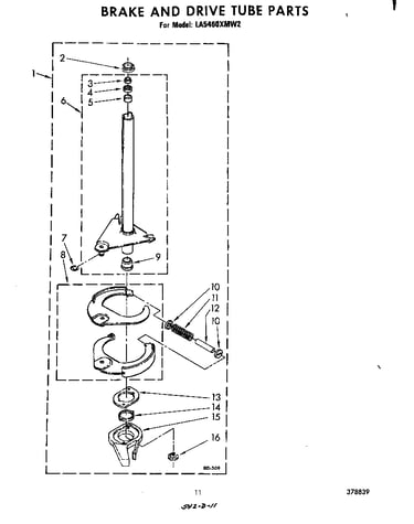 Brake and drive tube