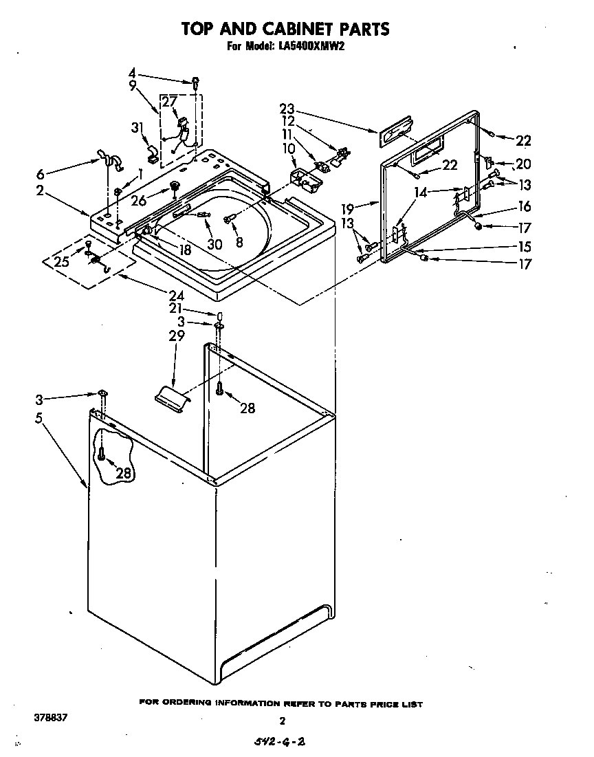 Top and cabinet