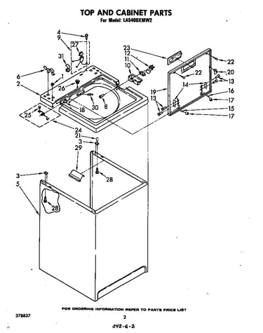 Top and cabinet