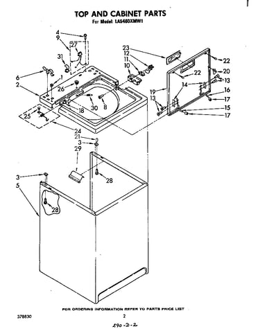 Top and cabinet