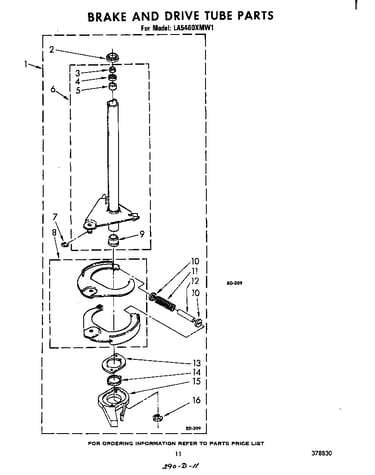 Brake and drive tube