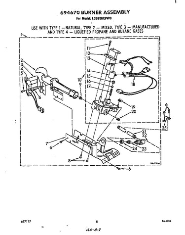 694670 burner assembly