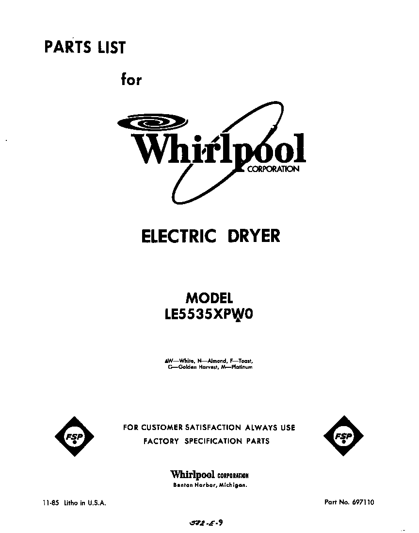 Parts diagram