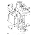 Whirlpool LE6405XPW0 cabinet diagram