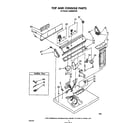 Whirlpool LG6606XPW0 top and console diagram