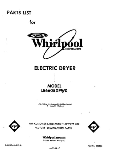 Parts diagram
