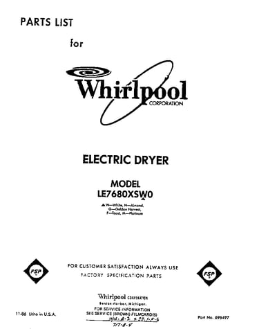 Parts diagram