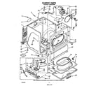 Whirlpool LG7801XSW0 cabinet diagram