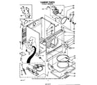 Whirlpool LG6606XPW1 cabinet diagram