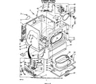 Whirlpool LG7811XPW0 cabinet diagram