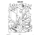 Whirlpool LG7011XPW0 cabinet diagram