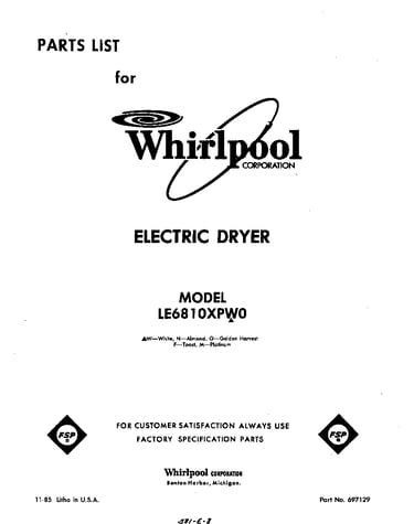 Parts diagram