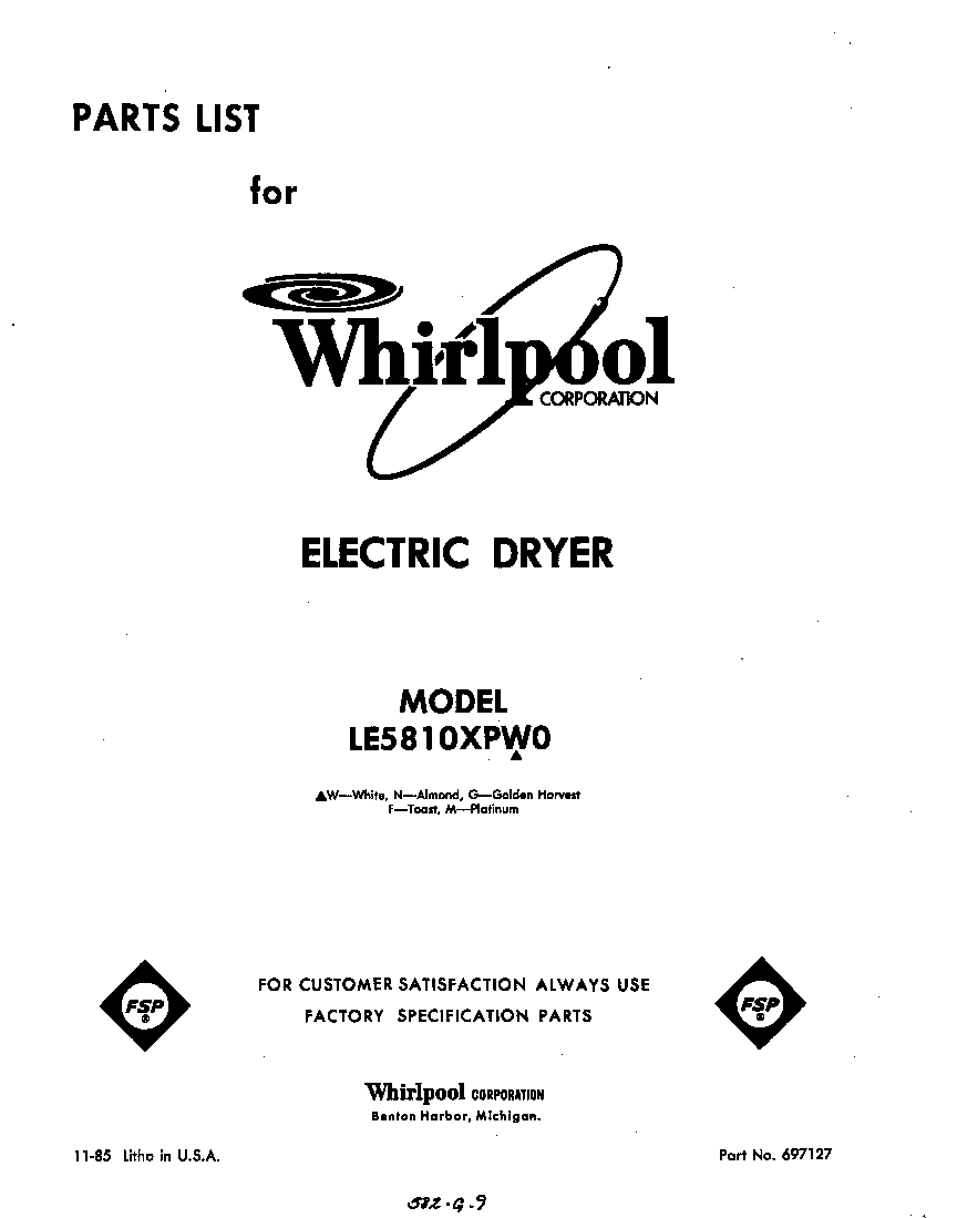 Parts diagram