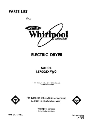 Parts diagram