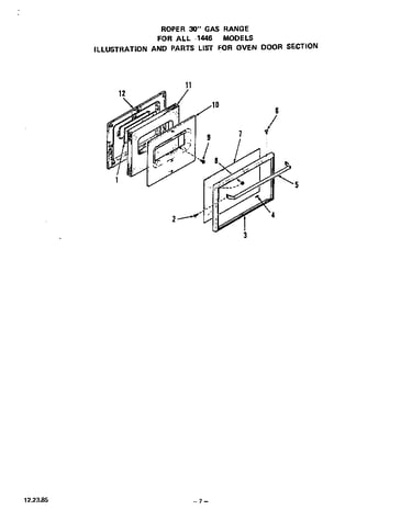 Oven door