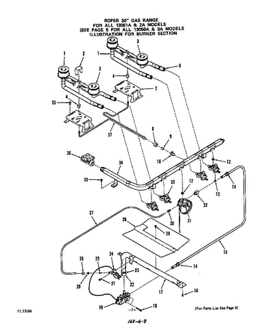 Burner (models 13061a & 2a)