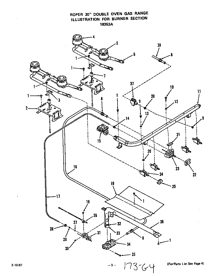 Burner section