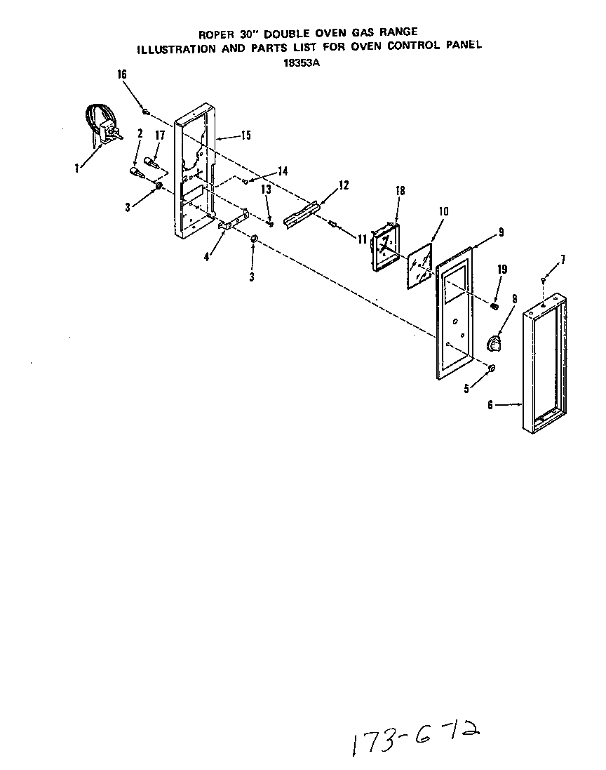 Oven control panel