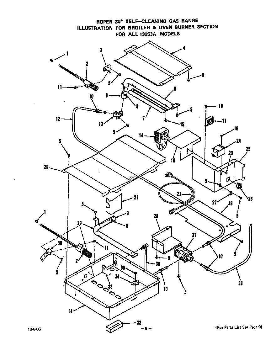 Broiler and oven burner