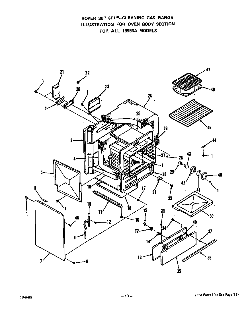 Oven body