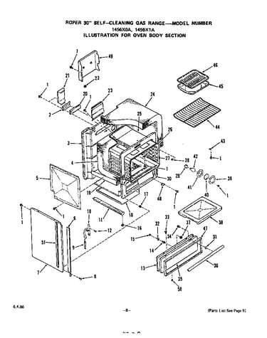 Oven body