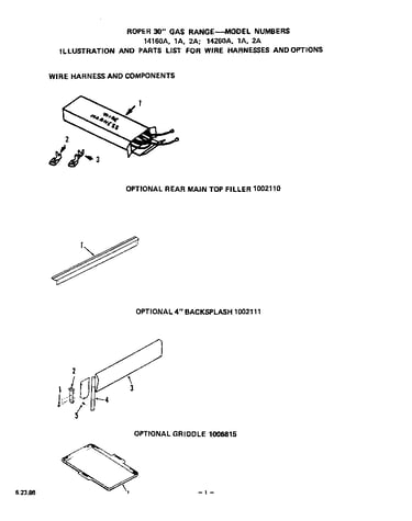 Wire harness and options