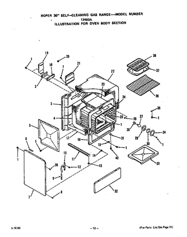 Oven body