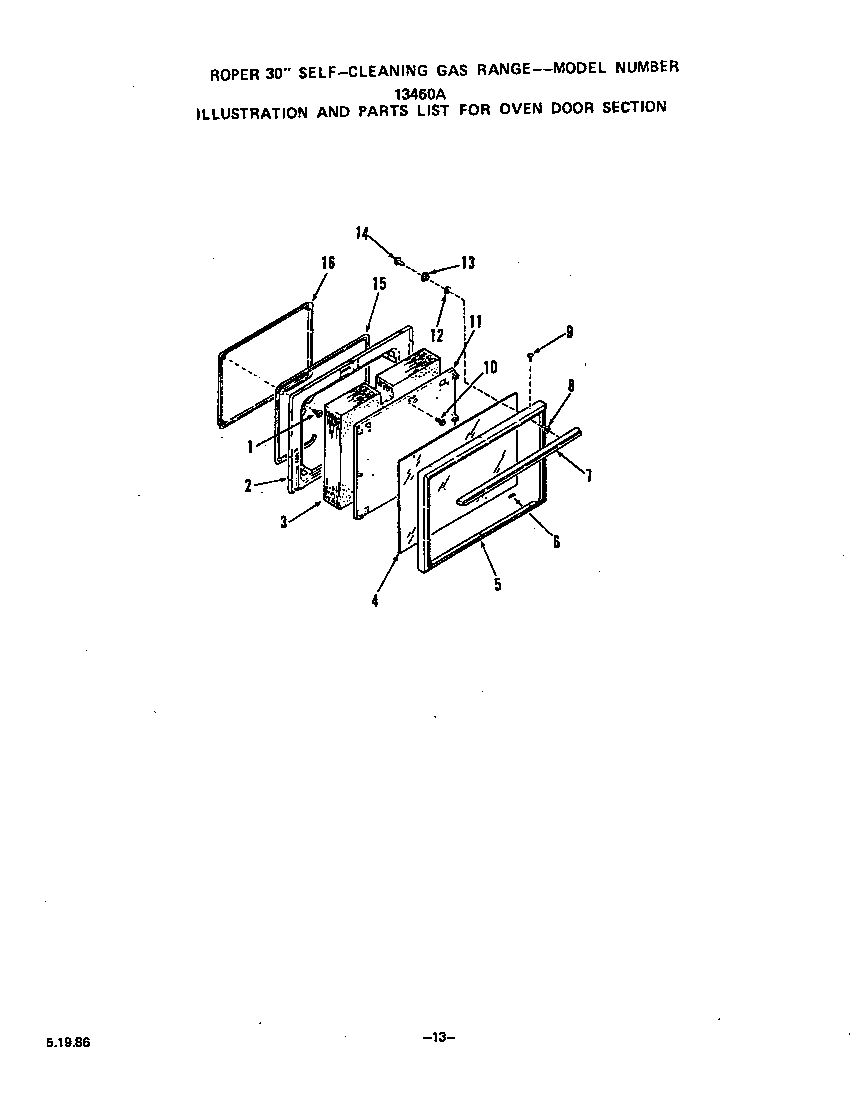 Oven door