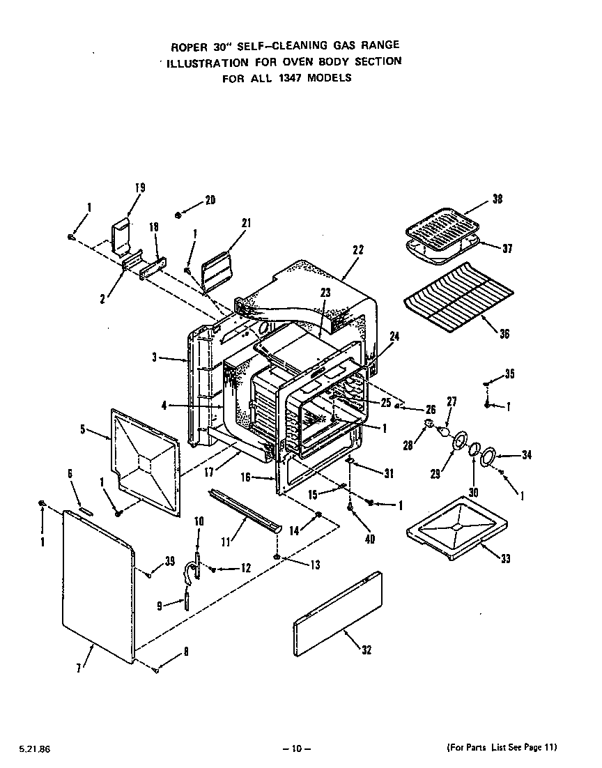 Oven body