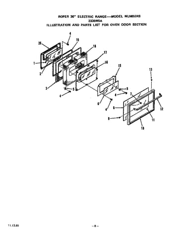 Oven door