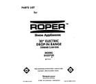 Roper D5257X0 front cover diagram